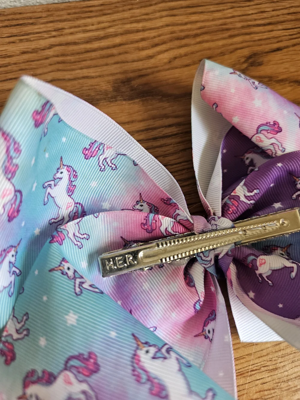 4/$10 Unicorn Hair Bow Jojo Siwa Pink Blue Clip
